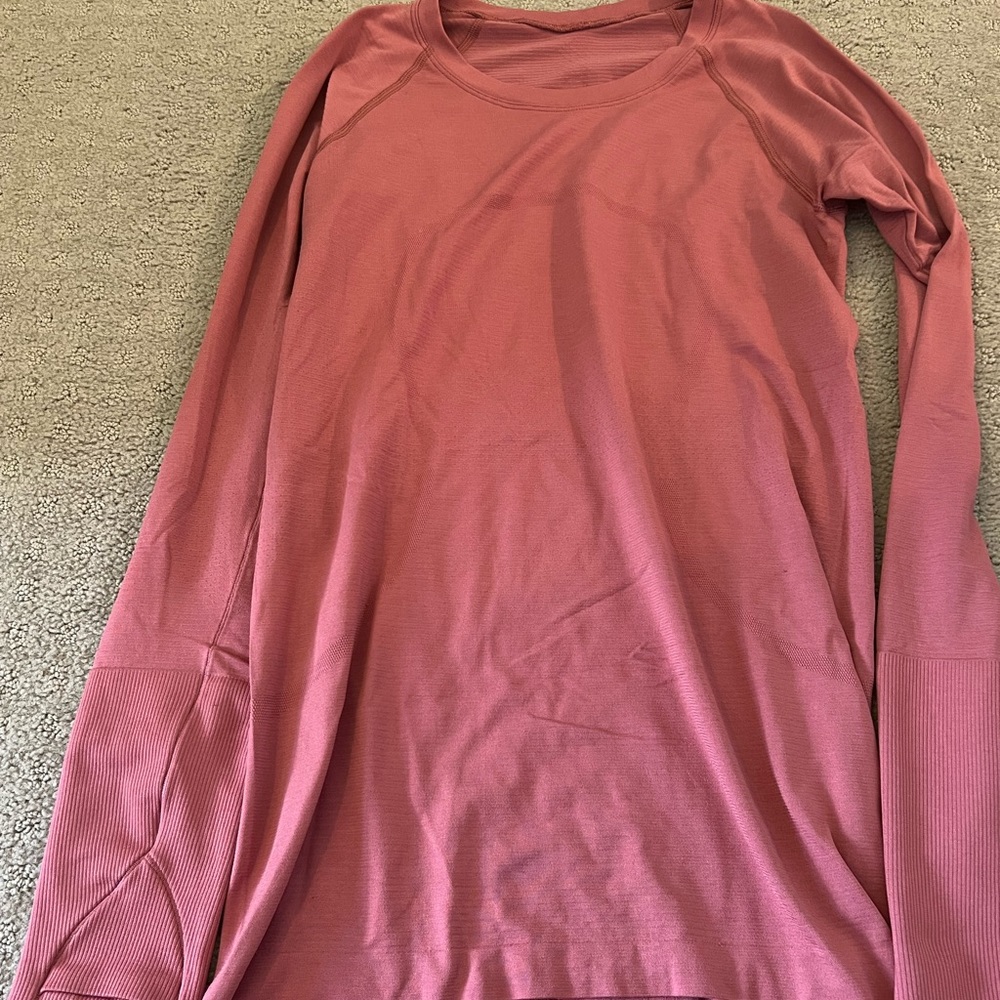 Lululemon Cherry Tint Swiftly Long Sleeve